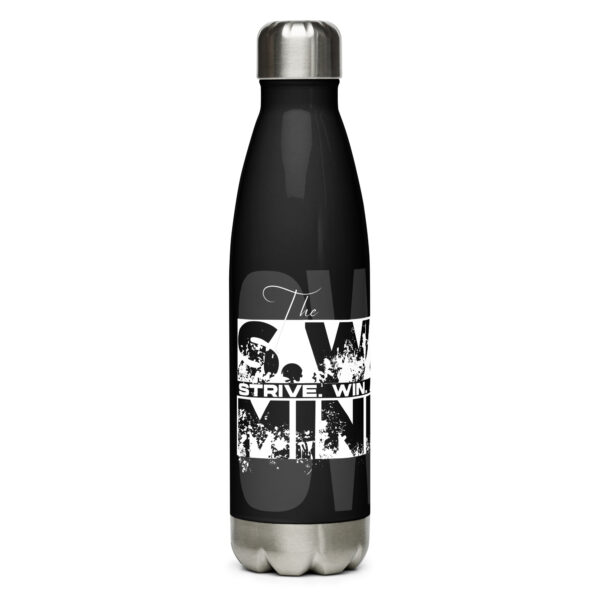 STRIVE. WIN. ACHIEVE. GROW. Stainless steel water bottle - Image 2